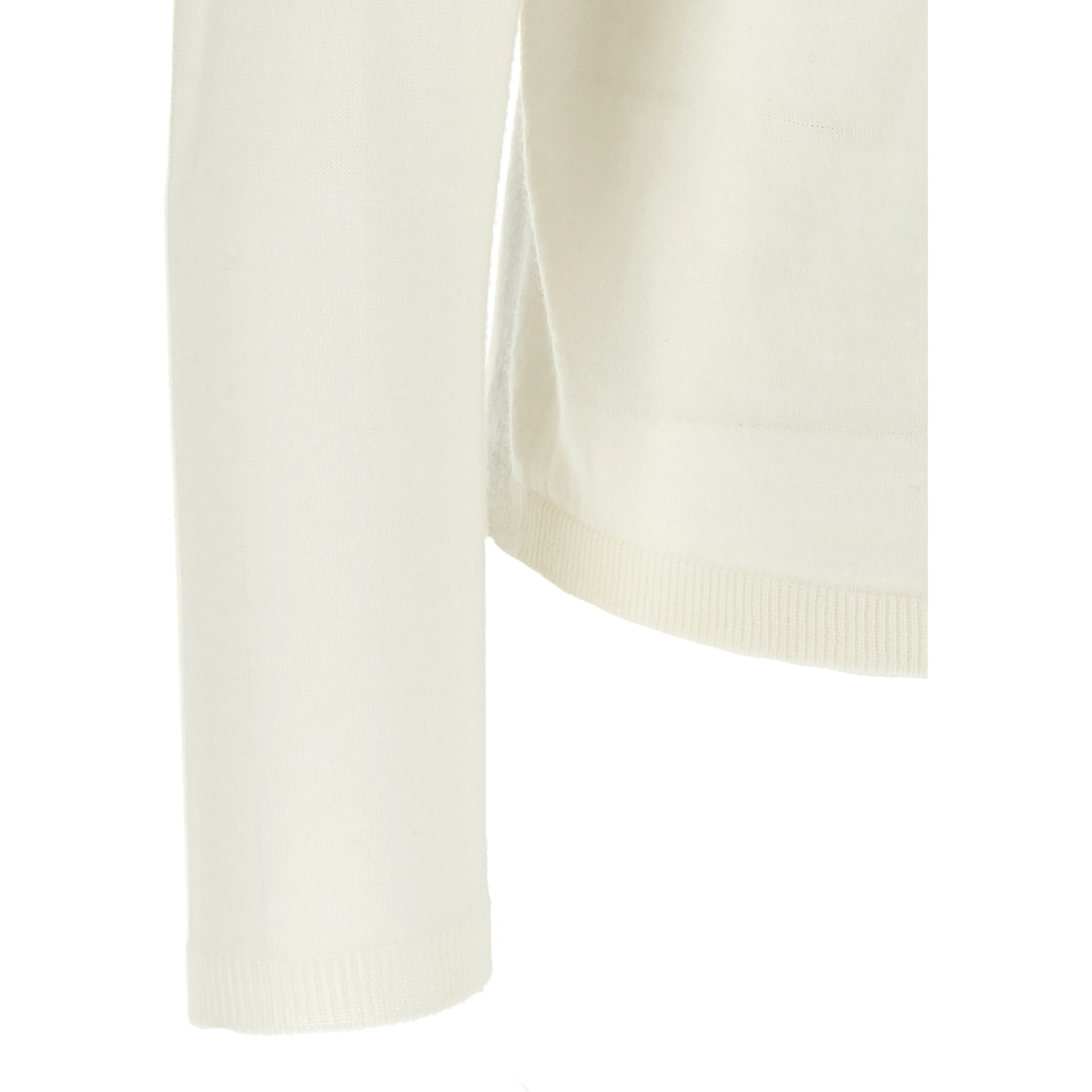 White Virgin Wool Cardigan