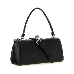 Black Polyester Handbag