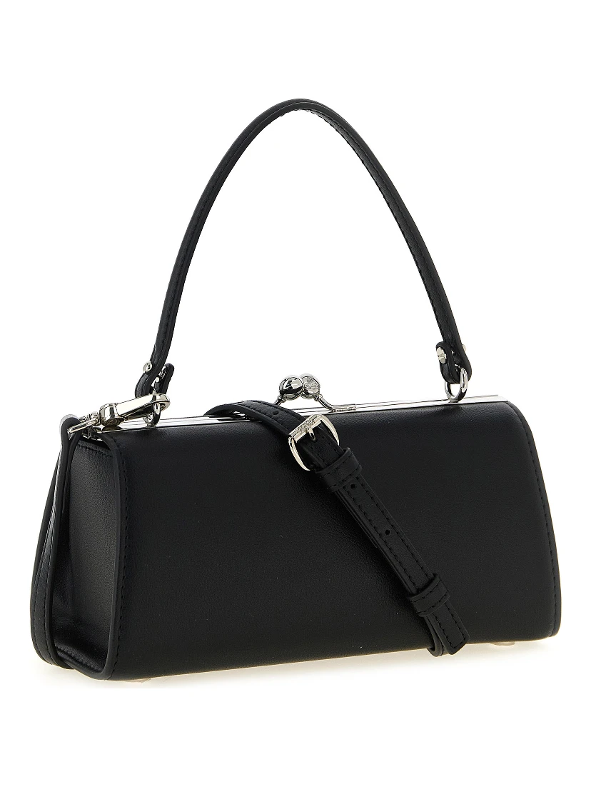 Black Polyester Handbag
