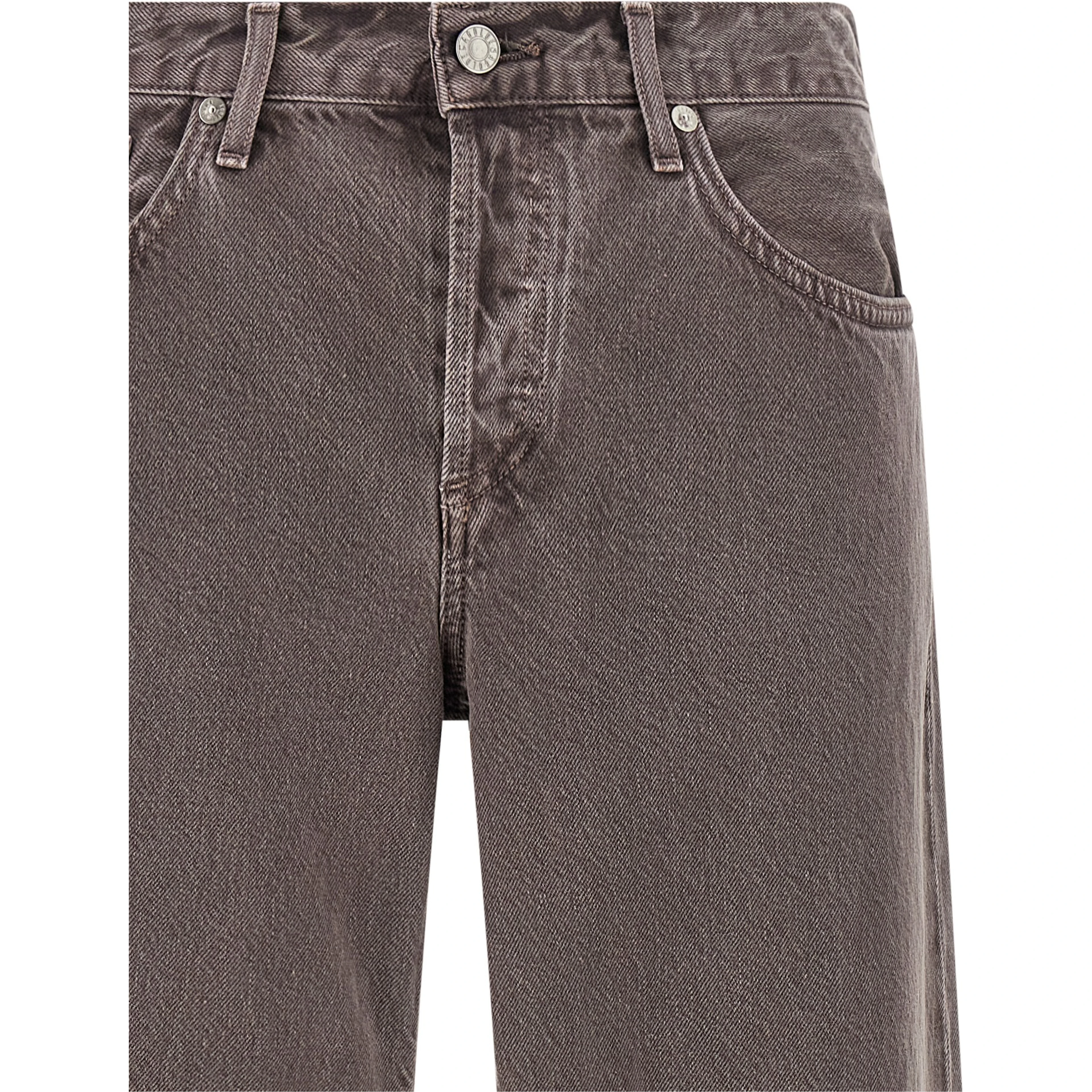 Purple Cotton Relaxed Fit Jeans