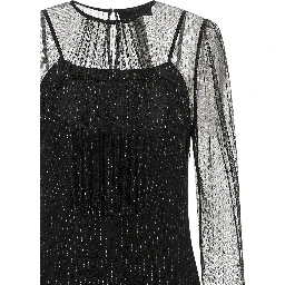 Black Polyamide Long Dress