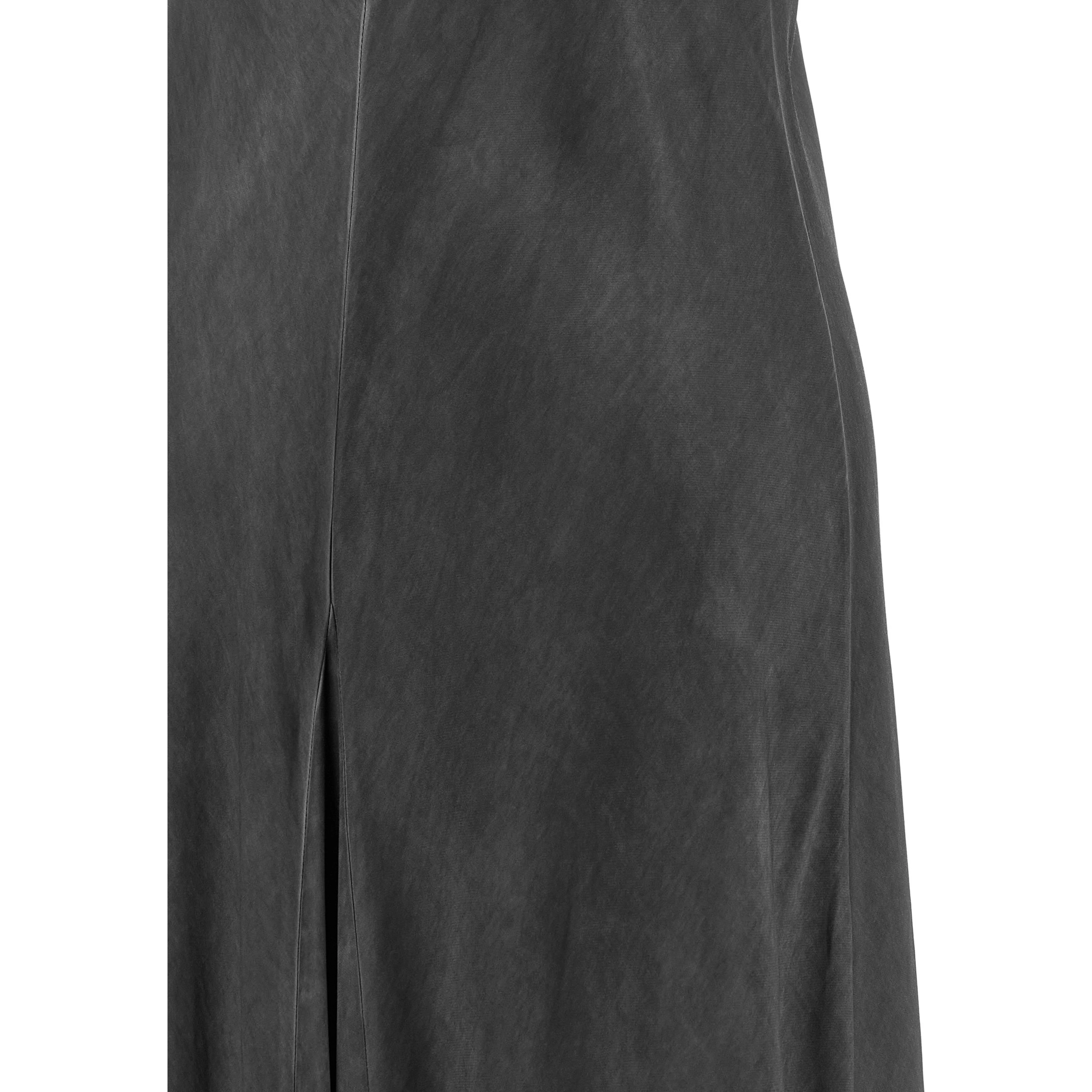 Black Viscose Long Dress