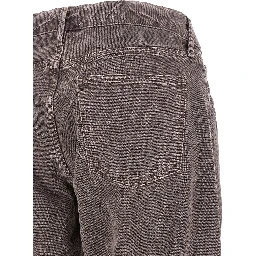 Purple Cotton Relaxed Fit Jeans