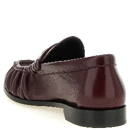 Bordeaux Calfskin Slip-On Loafers