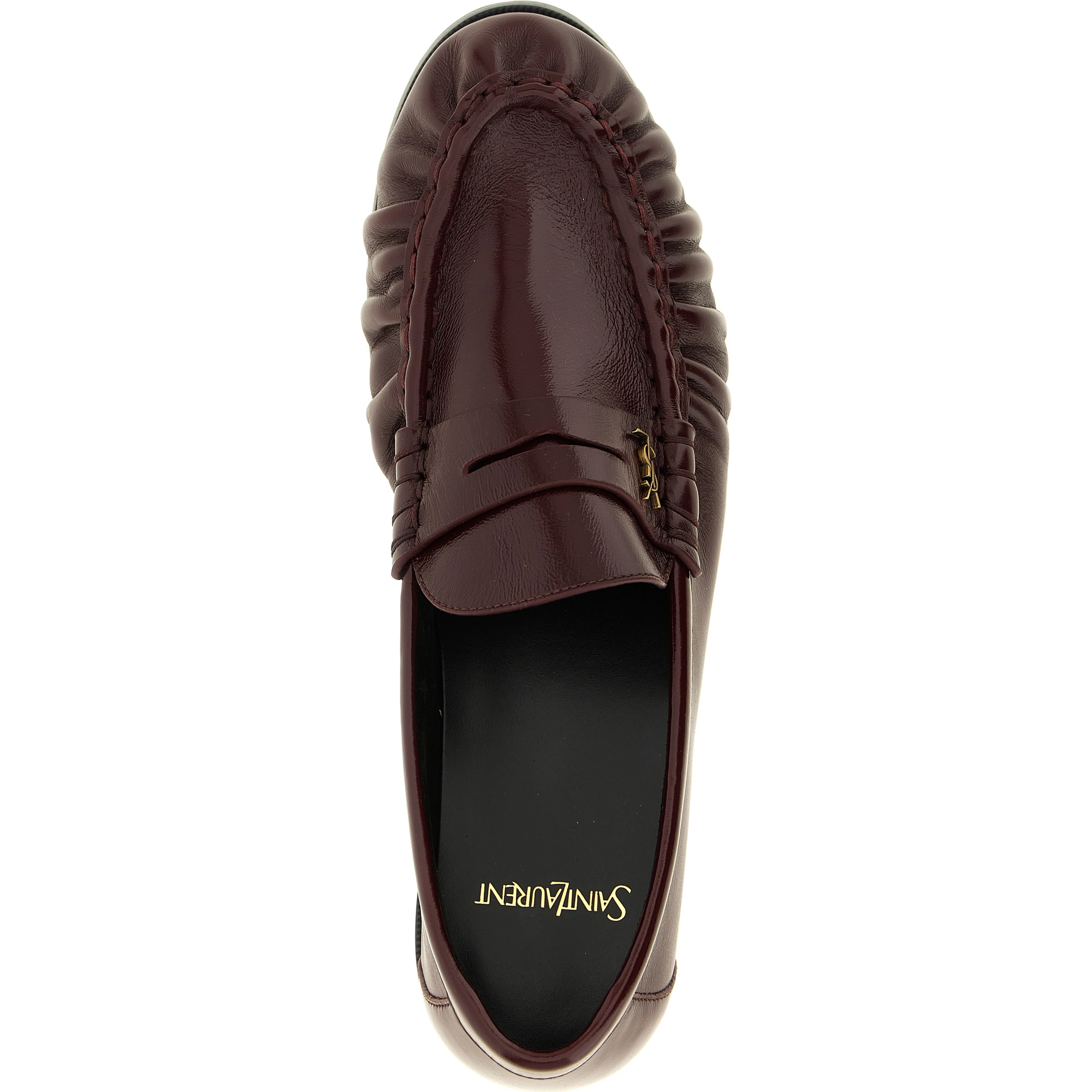 Bordeaux Calfskin Slip-On Loafers
