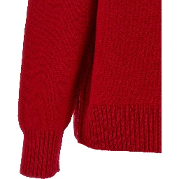 Red Wool Cardigan