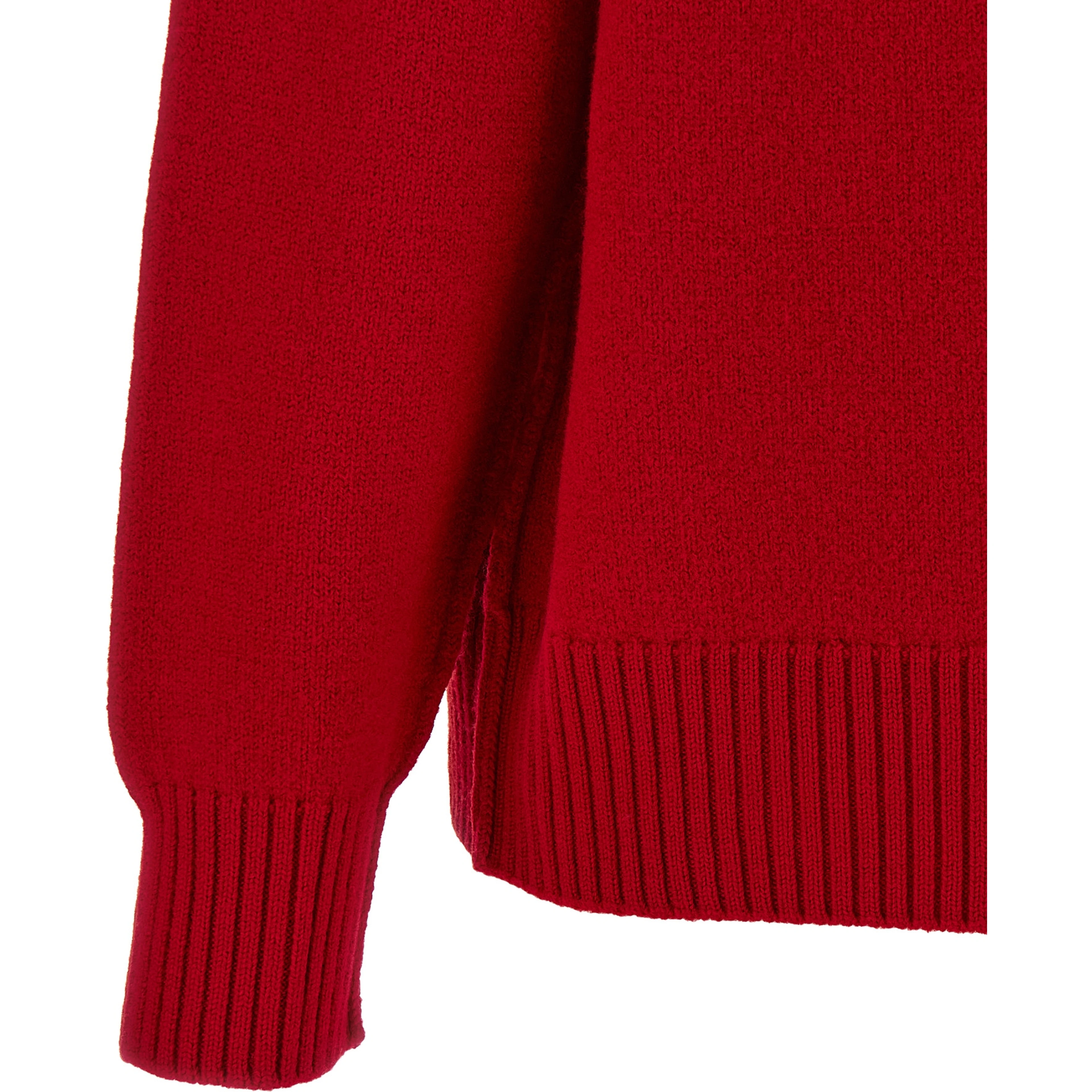 Red Wool Cardigan