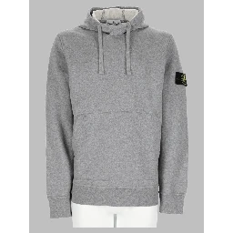 felpa con patch logo e cappuccio