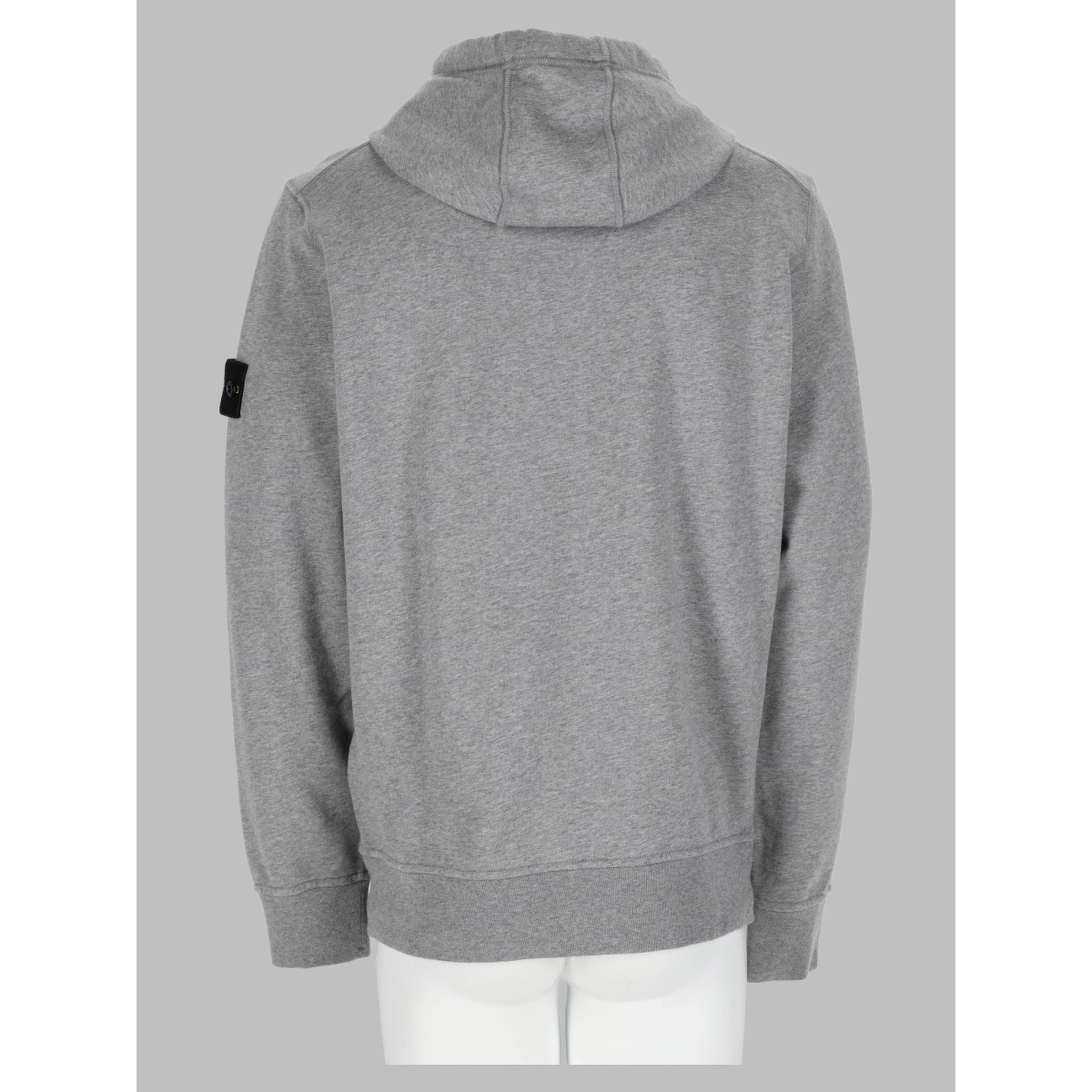 felpa con patch logo e cappuccio