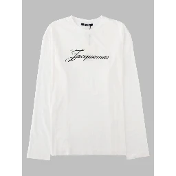 T-shirt a Maniche Lunghe con Logo Stampato