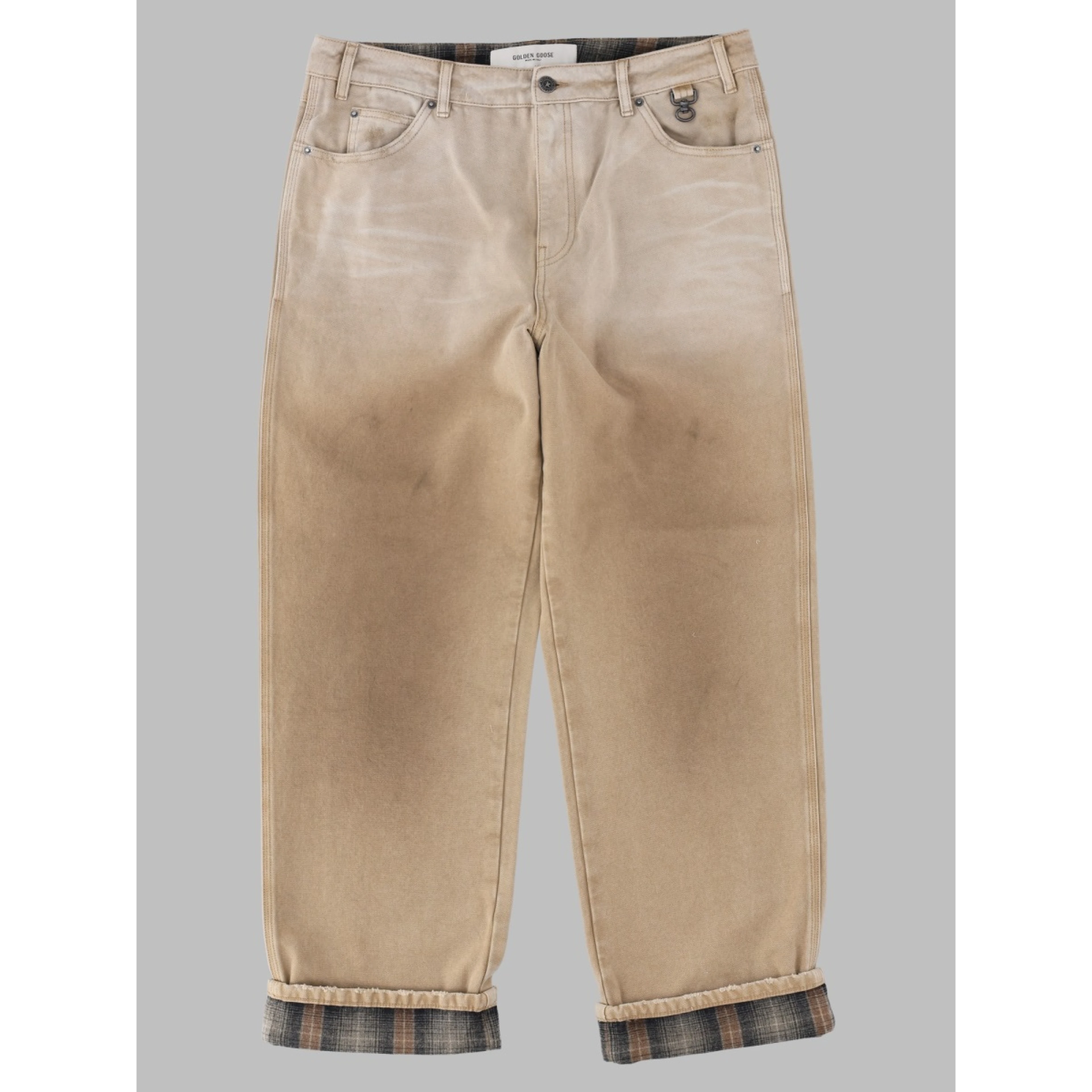 Jeans Con Dettaglio Check