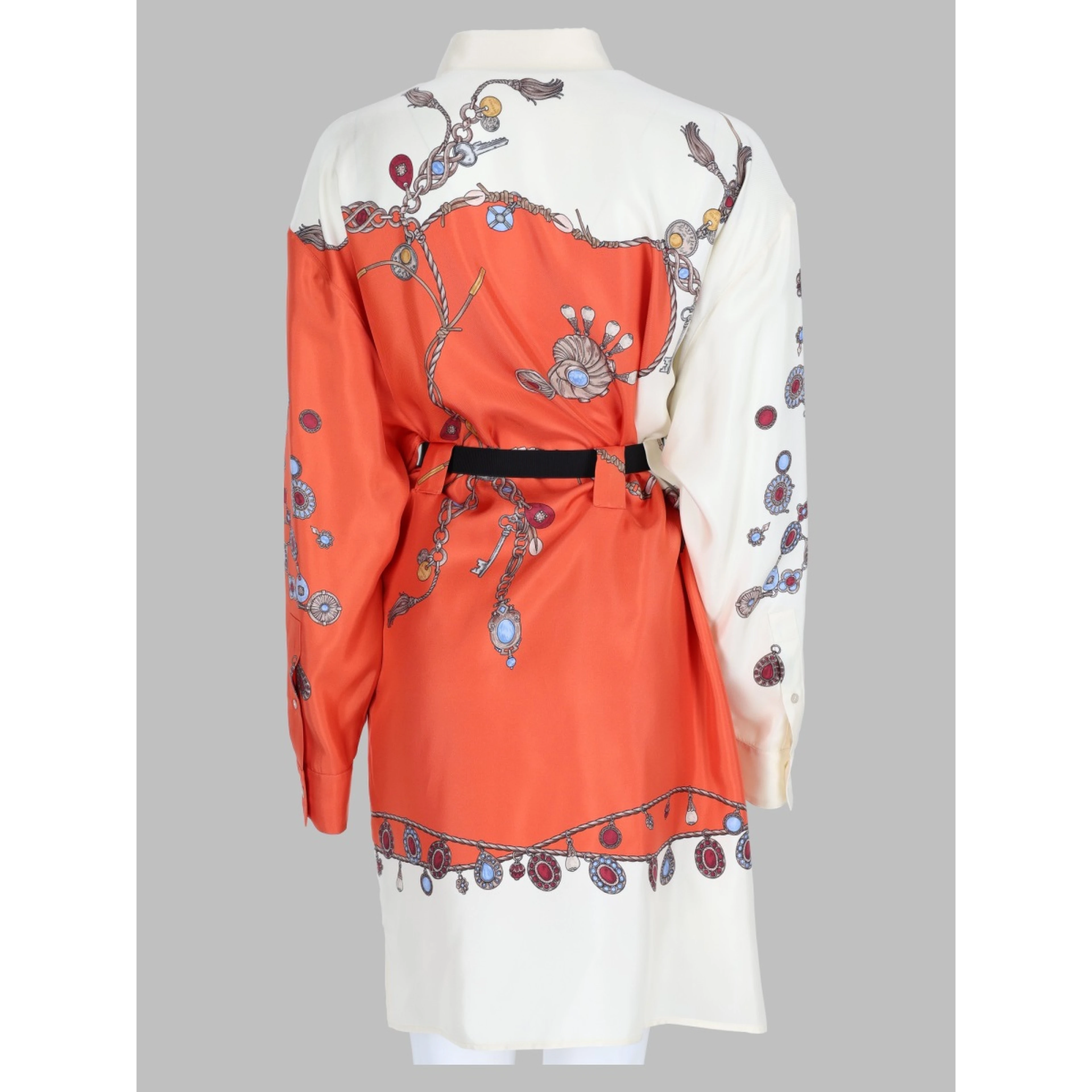 Abito Chemisier In Twill Di Seta
