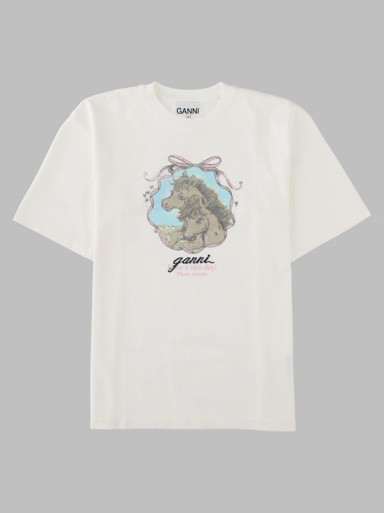 T-Shirt "Qixi" con Stampa