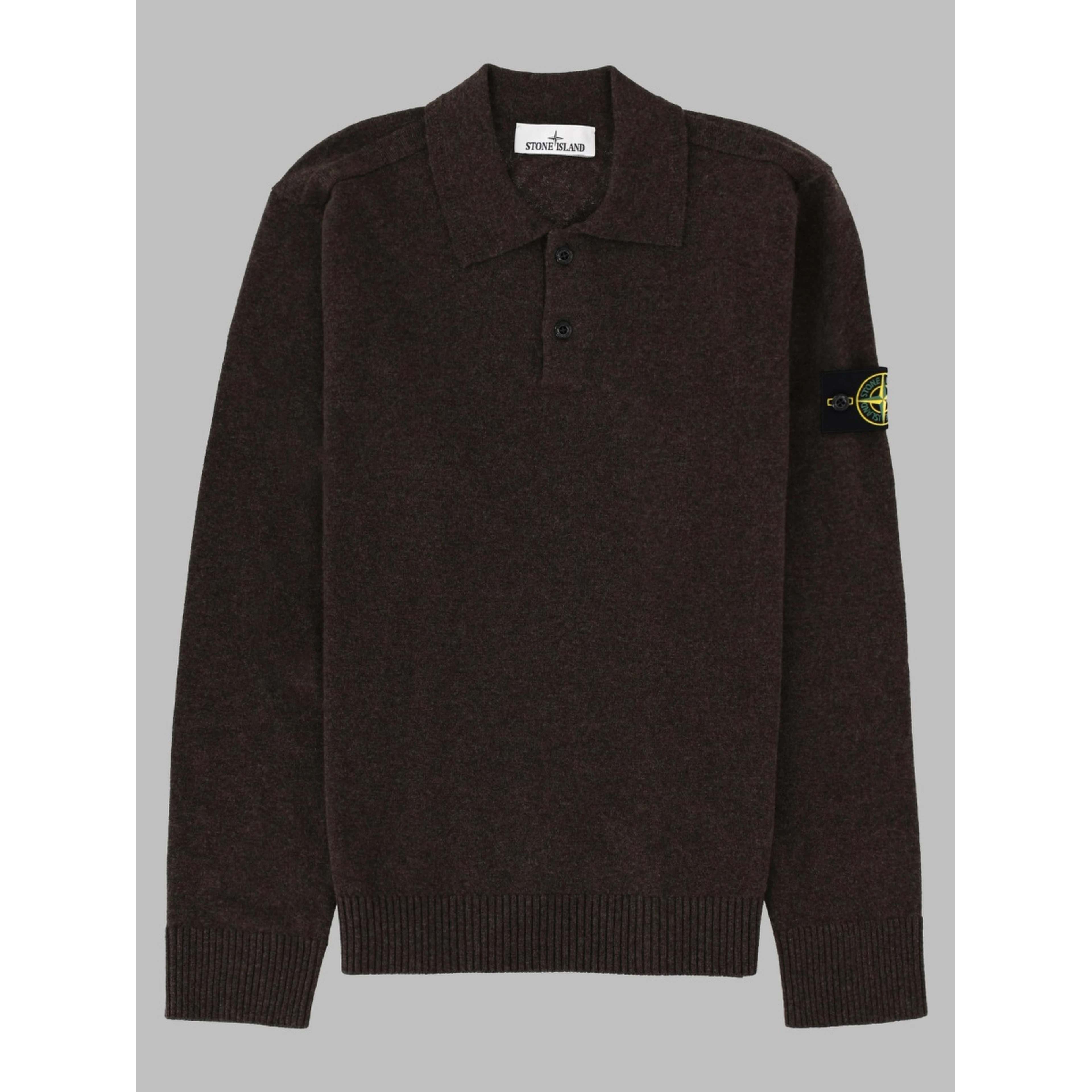 Polo In Maglia Con Patch Logo