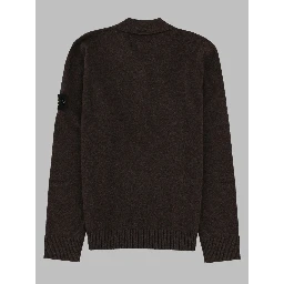 Polo In Maglia Con Patch Logo