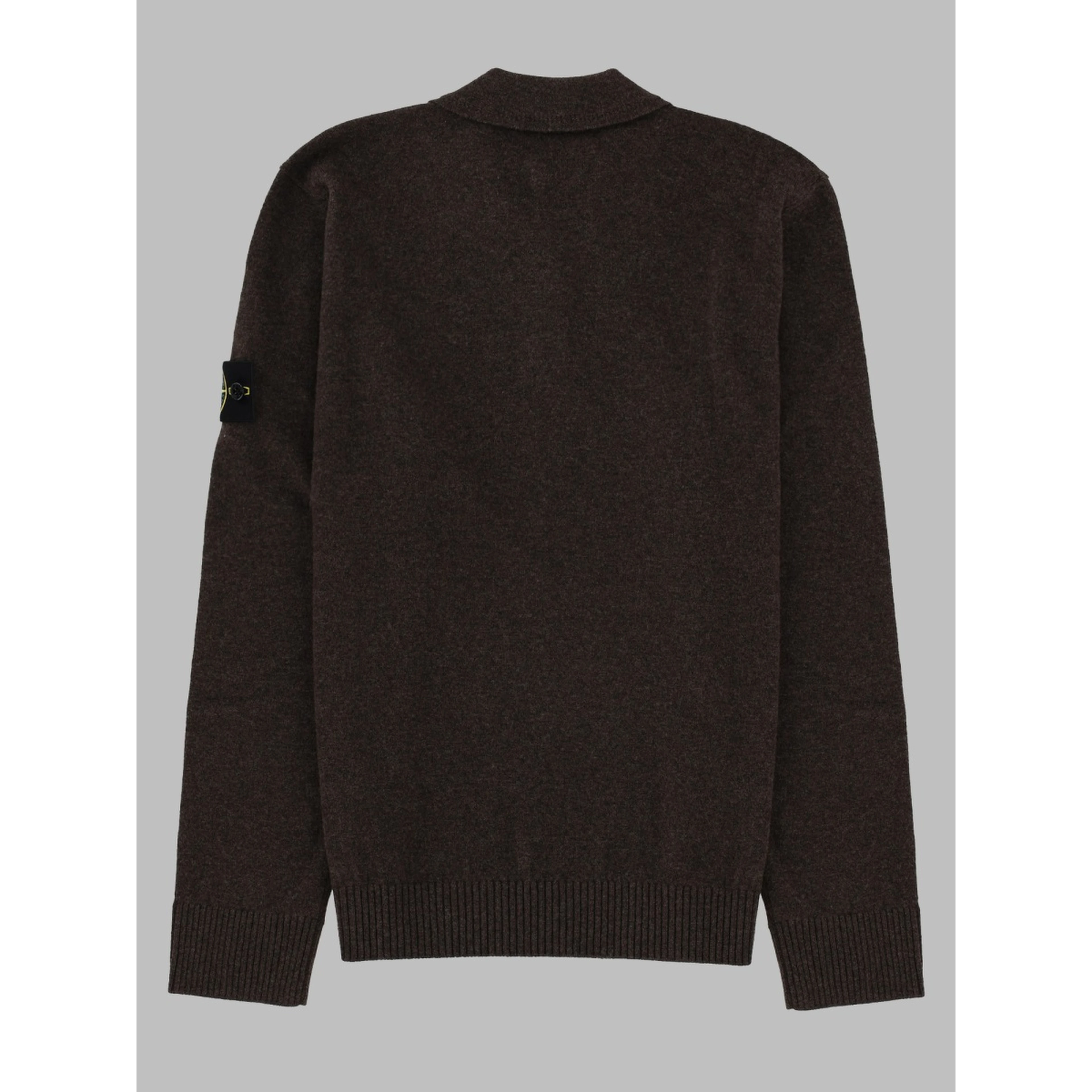 Polo In Maglia Con Patch Logo