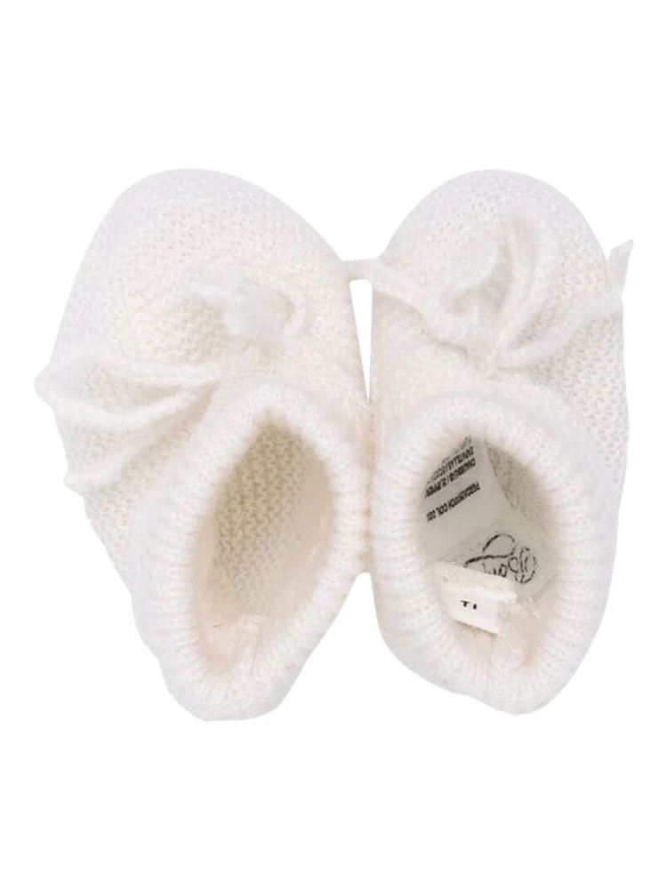 Slippers da neonata con design lavorato a maglia alternative