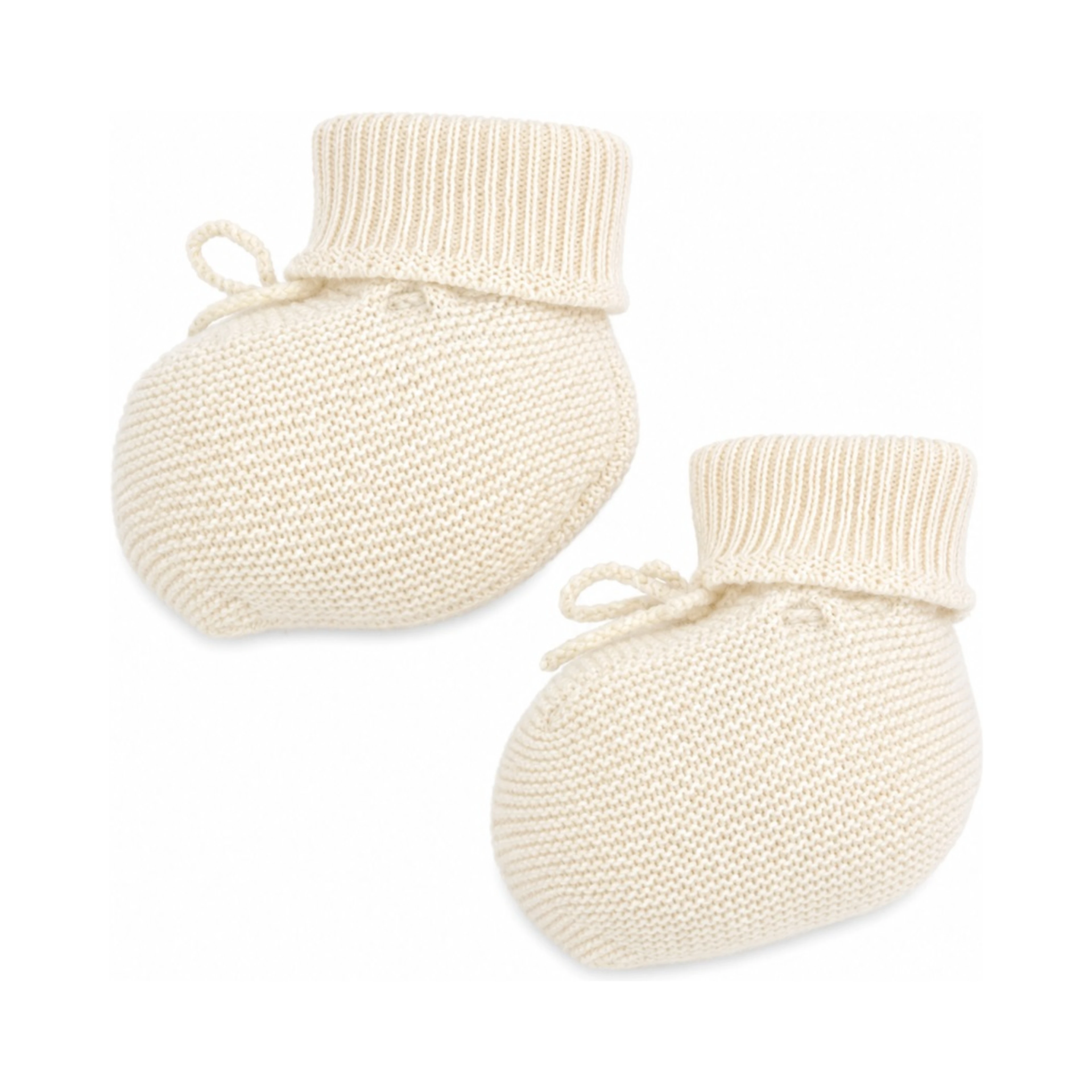 Slippers da neonata con design lavorato a maglia