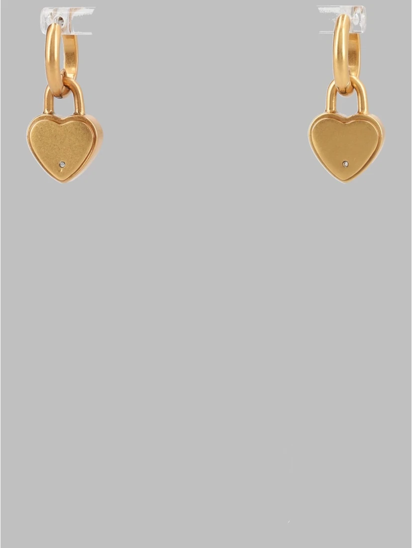 Orecchini "Heart Padlock"