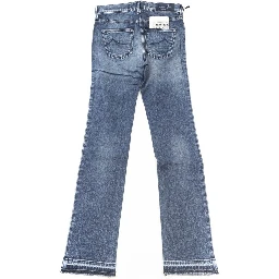 Blue Cotton Women Jeans