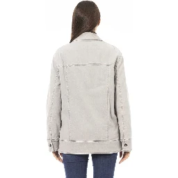 Gray Cotton Jackets & Coat