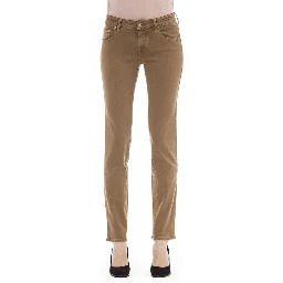 Beige Cotton Jeans Denim
