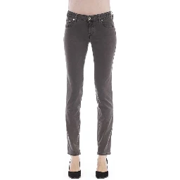 Gray Cotton-Like Jeans Denim