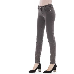 Gray Cotton-Like Jeans Denim