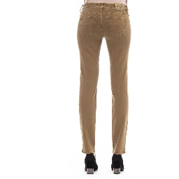Beige Cotton Jeans Denim
