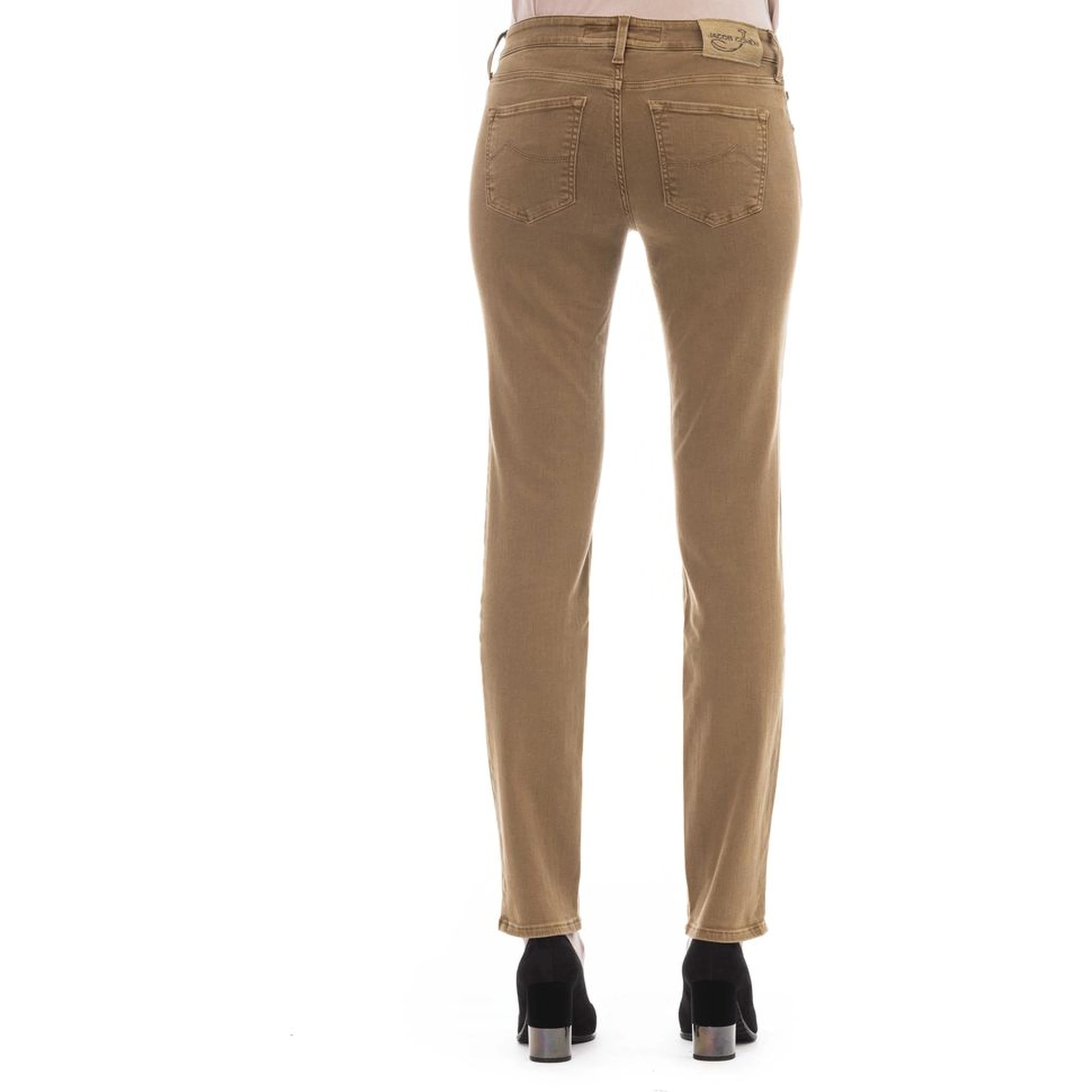 Beige Cotton Jeans Denim