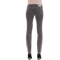 Gray Cotton-Like Jeans Denim