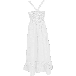 White Linen Casual Dress