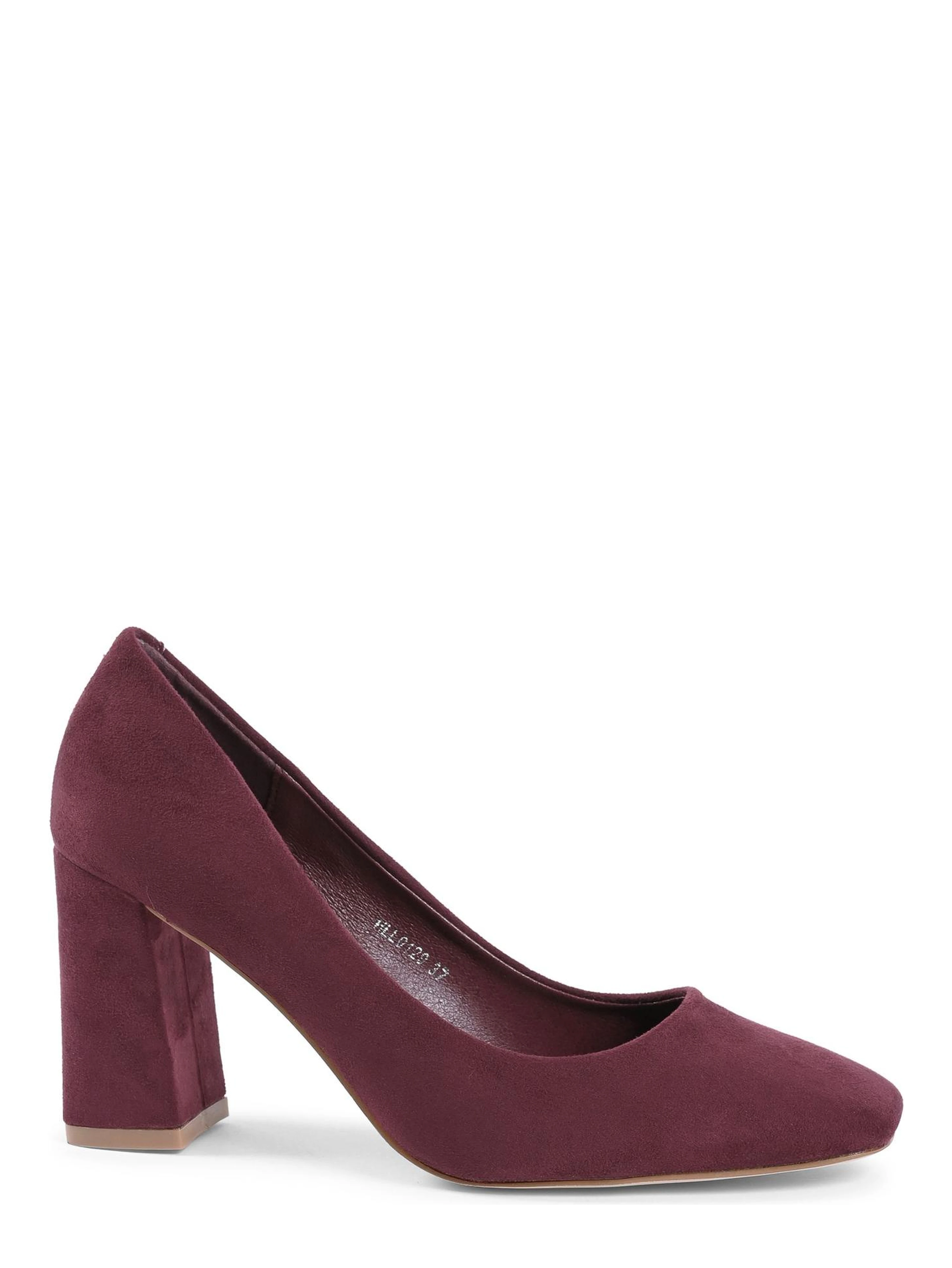 Bordeaux Fabric Platform Pumps