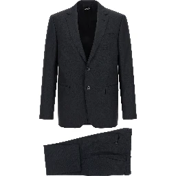 Blue Wool Two-Piece Suit