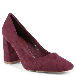 Bordeaux Fabric Platform Pumps