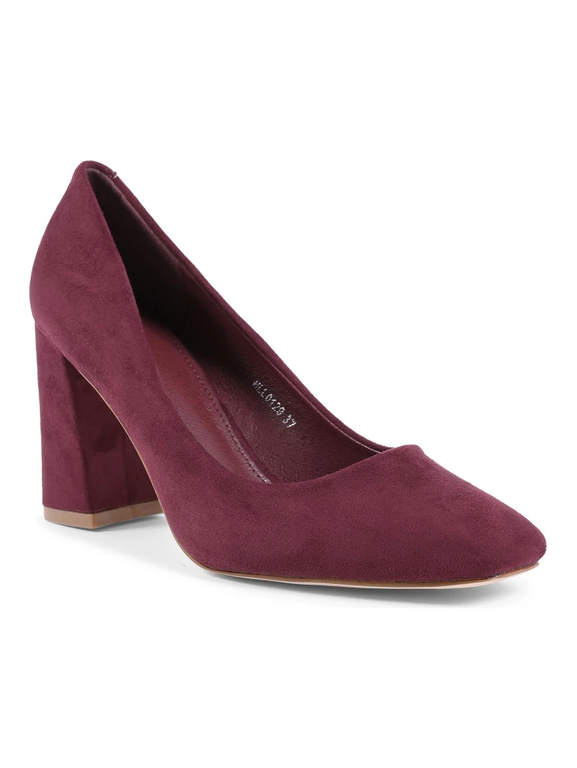 Bordeaux Fabric Platform Pumps