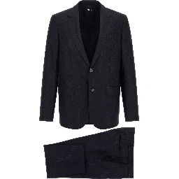 Blue Wool Two-Piece Suit