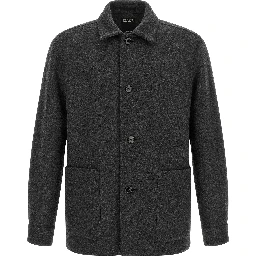 Gray Wool Blouse