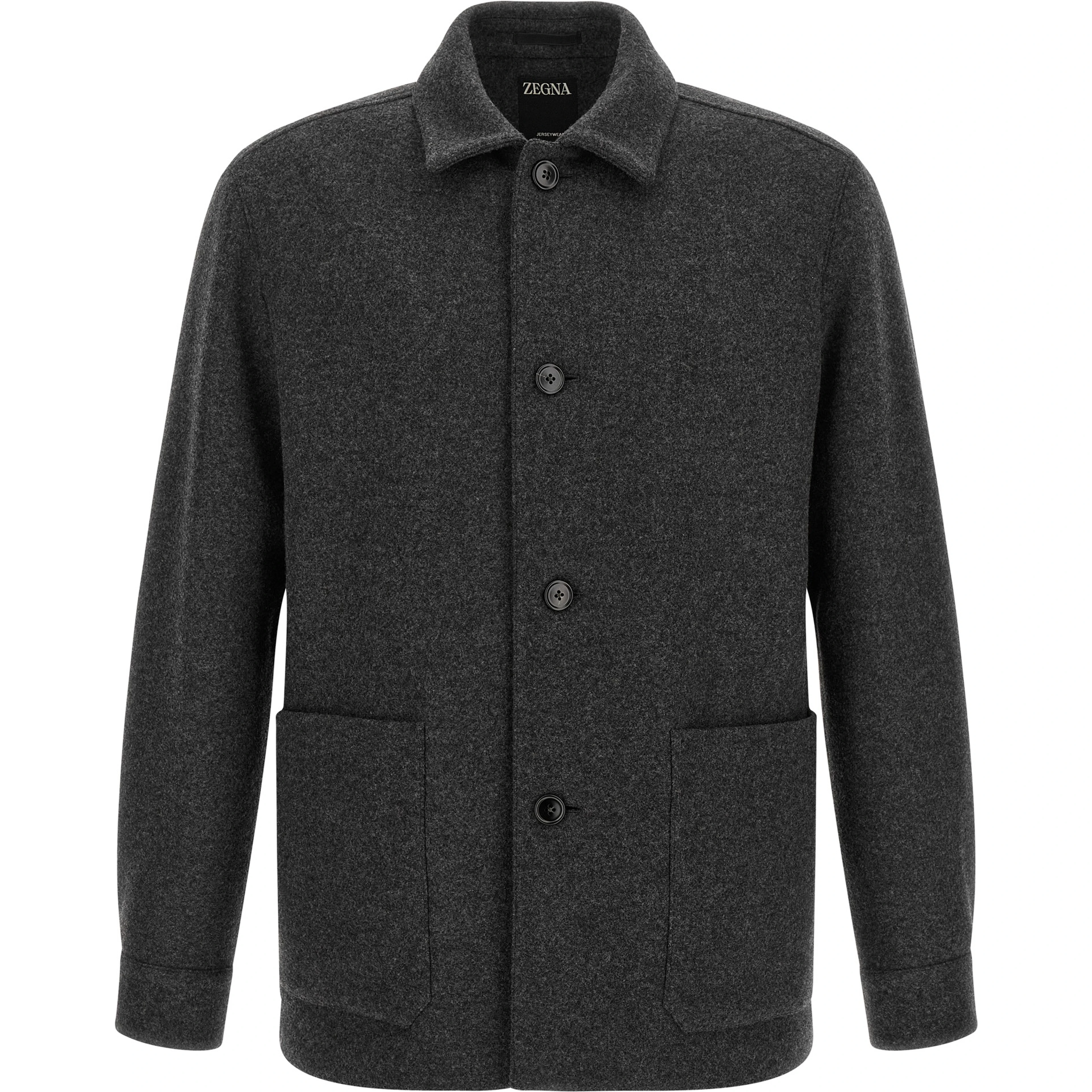 Gray Wool Blouse