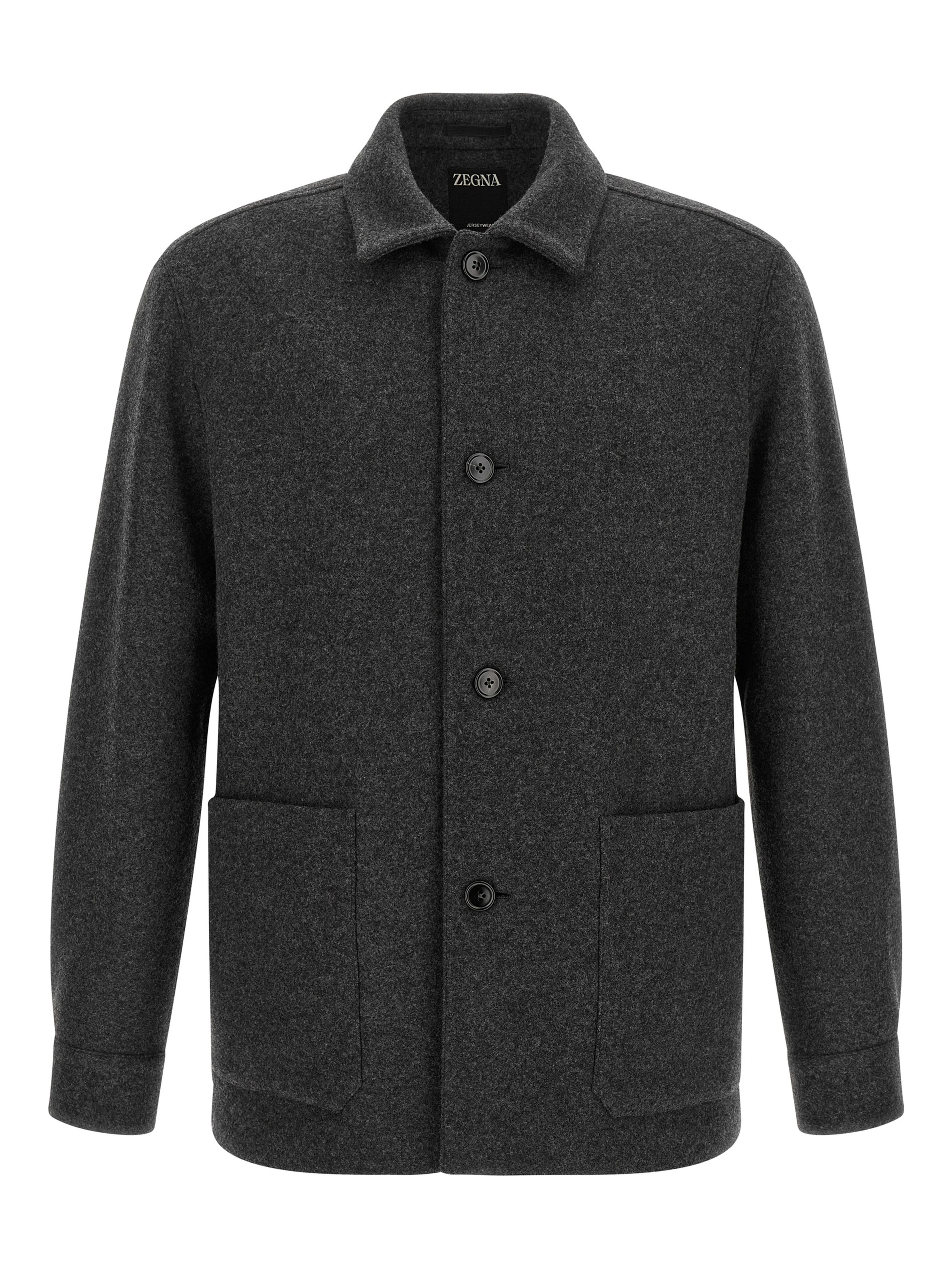 Gray Wool Blouse