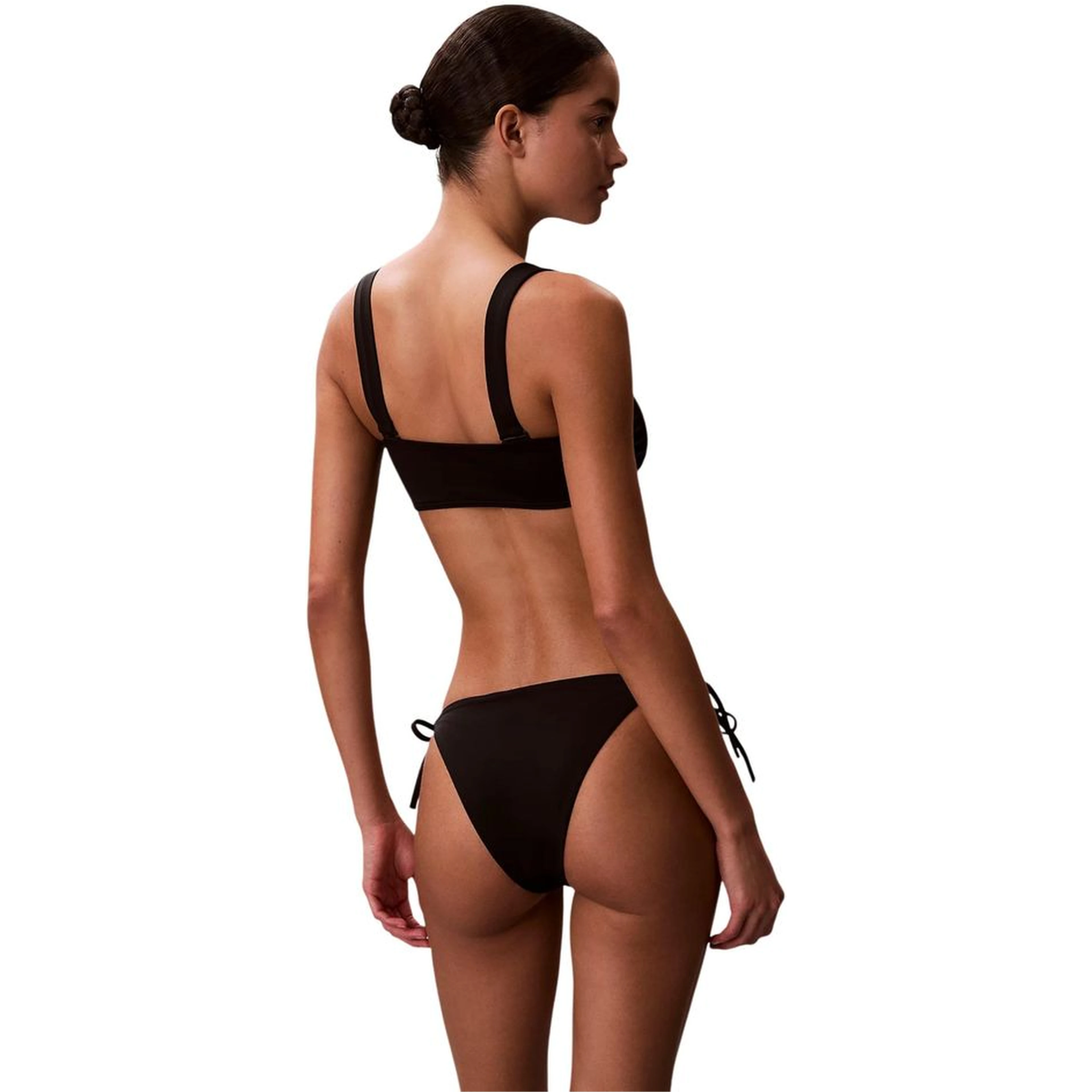 Black Recycled Polyester Swim Briefs