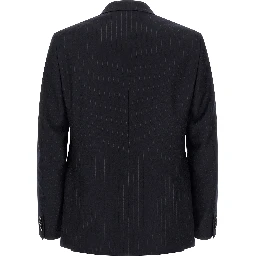 Blue Wool Two-Piece Suit