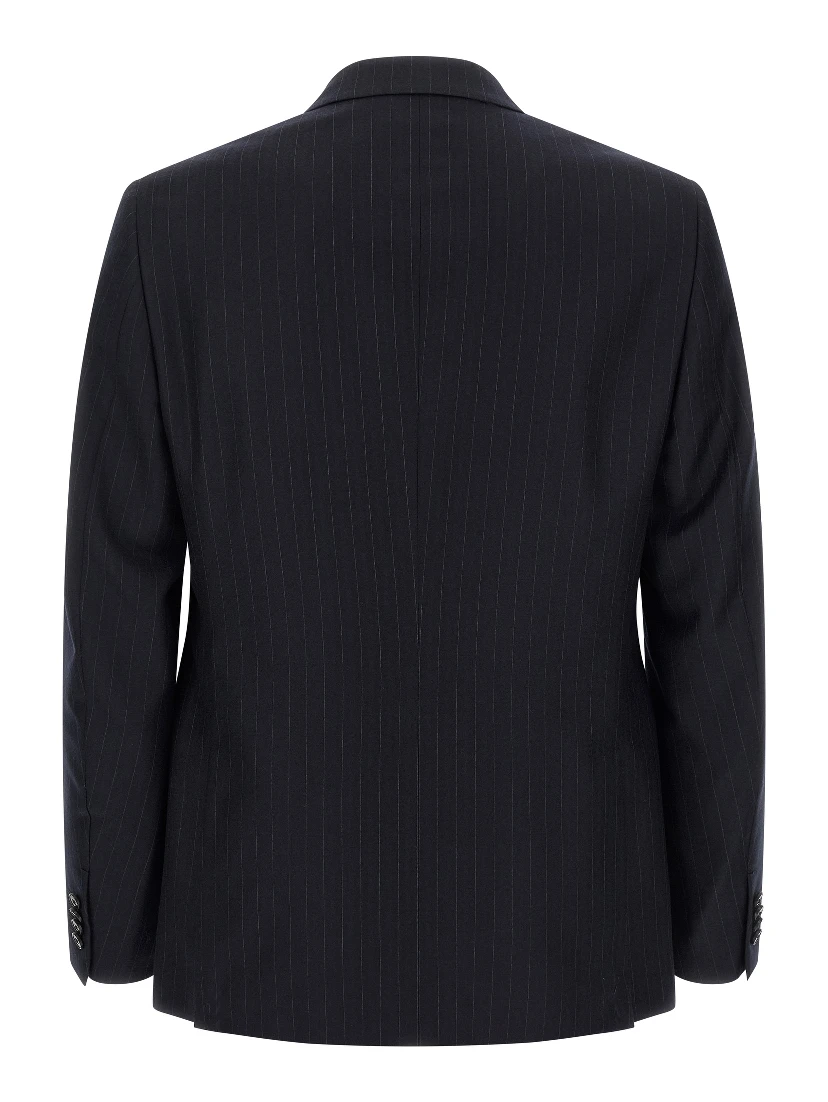 Blue Wool Two-Piece Suit