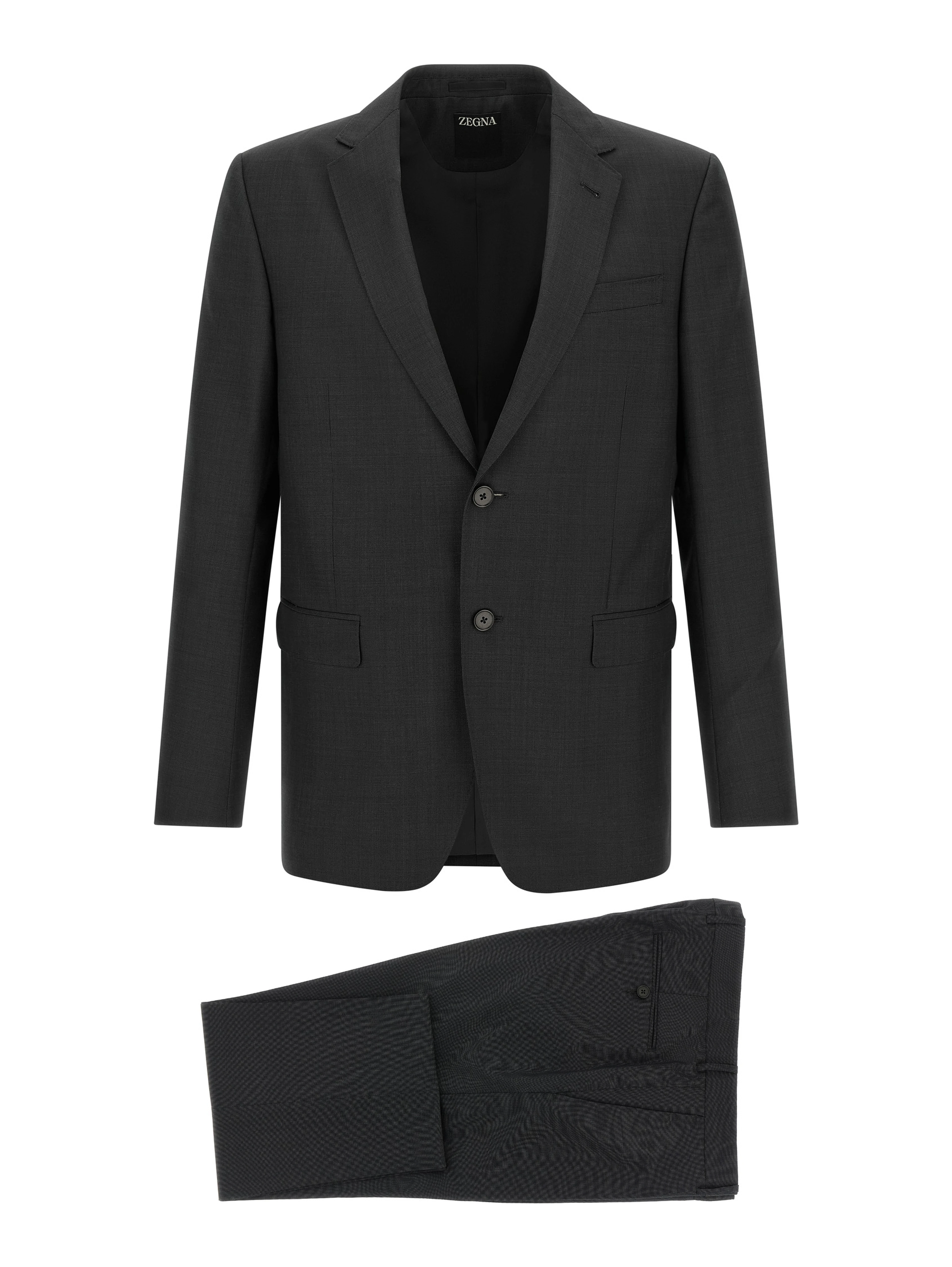 Gray Wool Two-Piece Suit