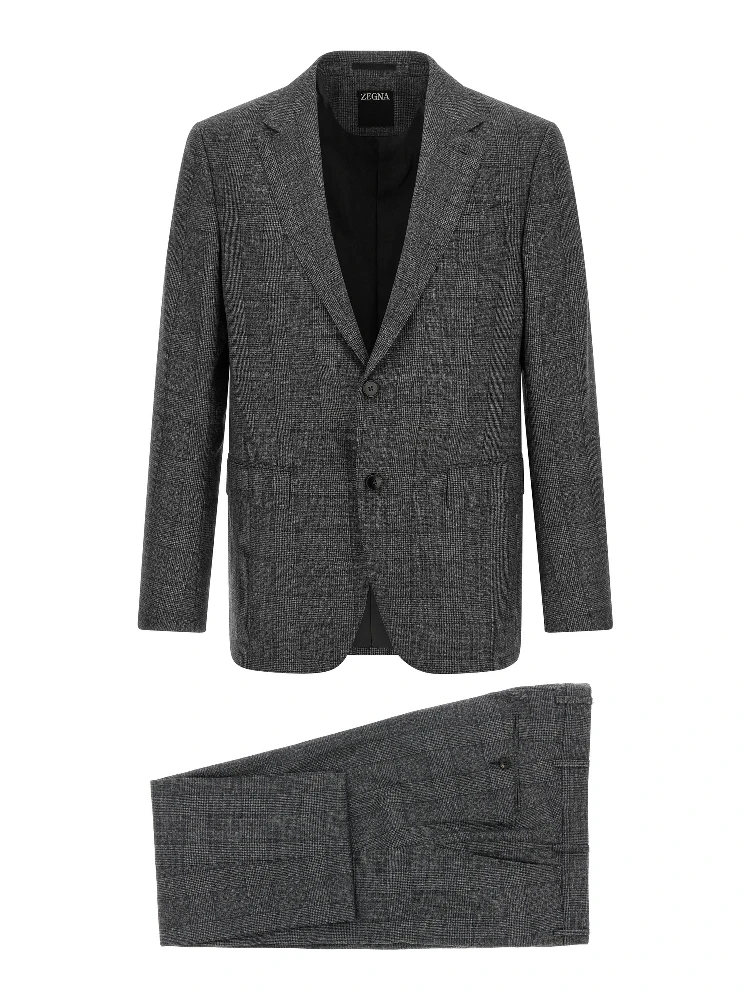 Gray Wool Two-Piece Suit