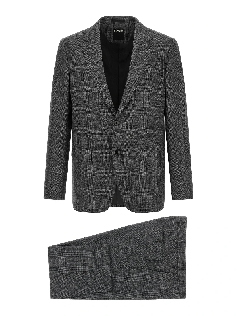 Gray Wool Two-Piece Suit