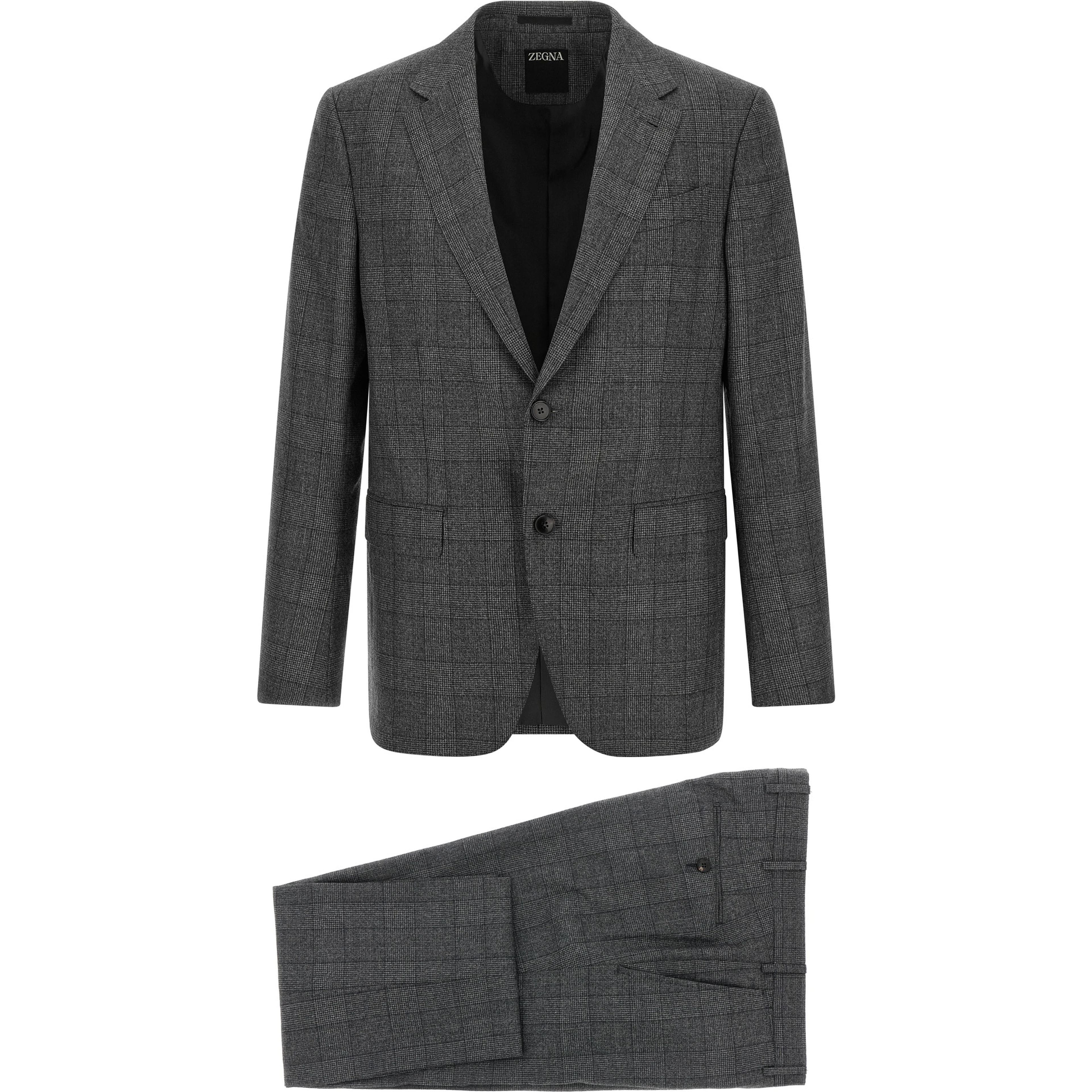 Gray Wool Two-Piece Suit