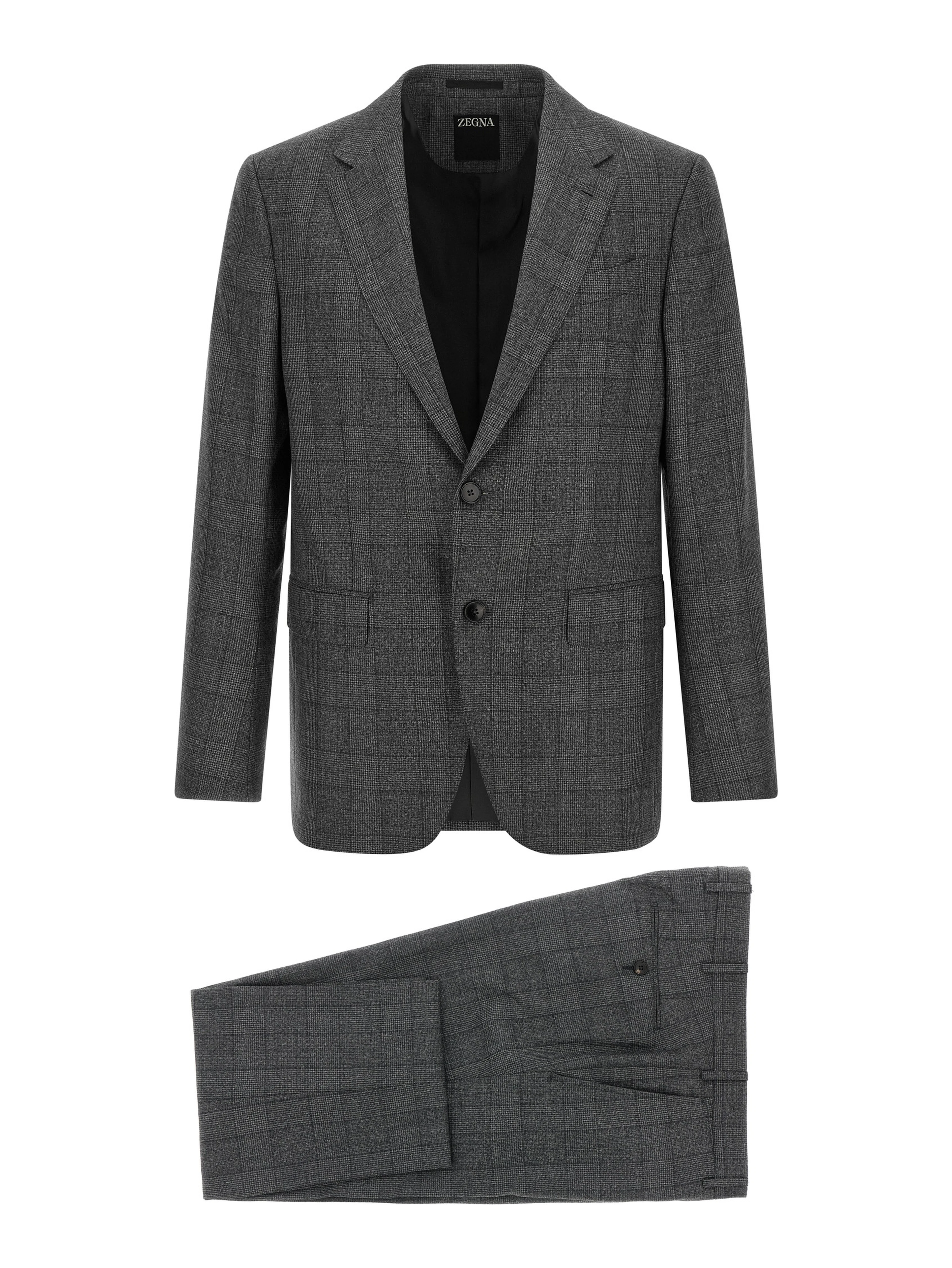 Gray Wool Two-Piece Suit