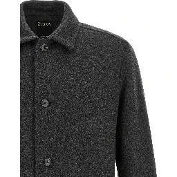 Gray Wool Blouse