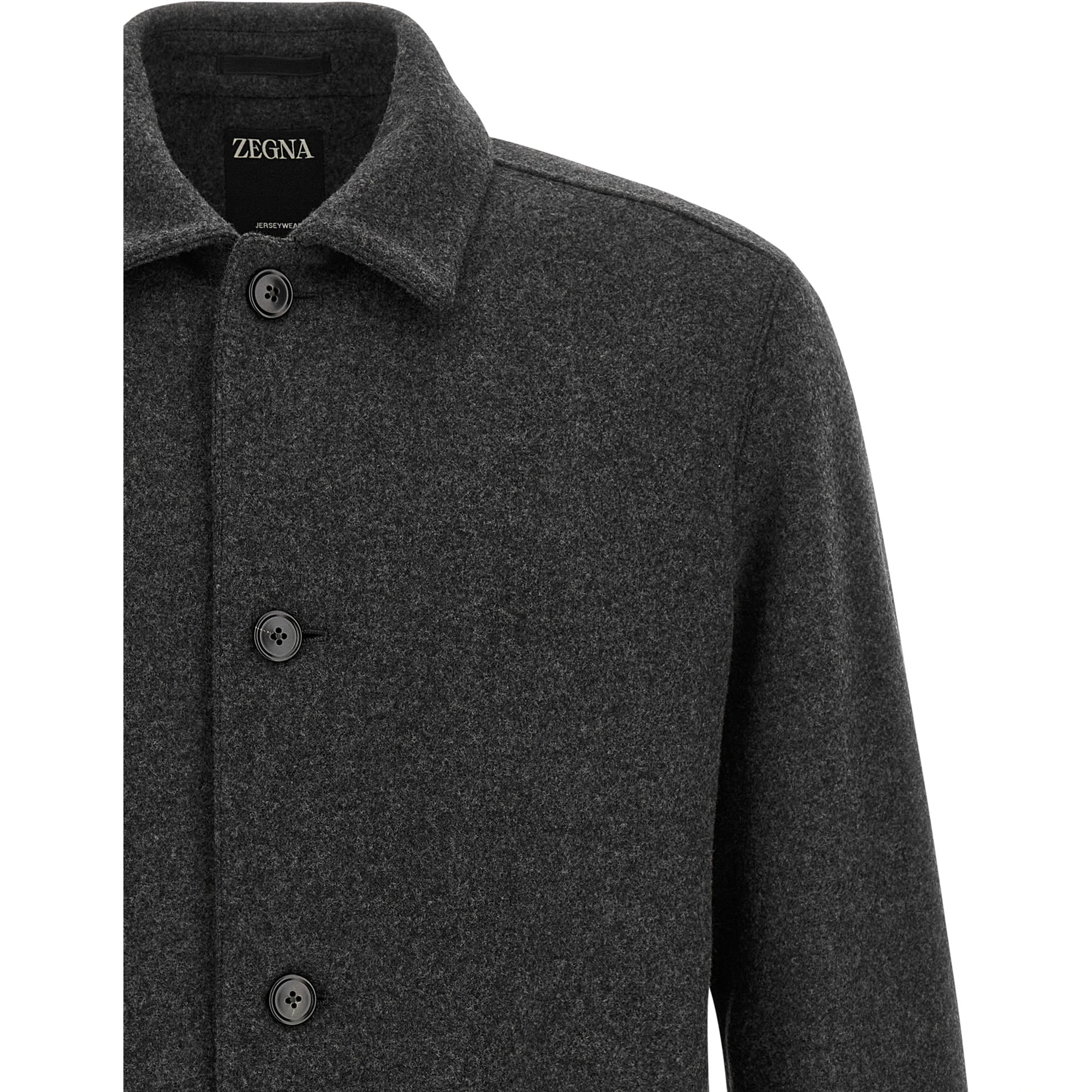 Gray Wool Blouse